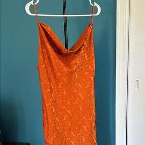 Lulu's Vibrant Orange Dress